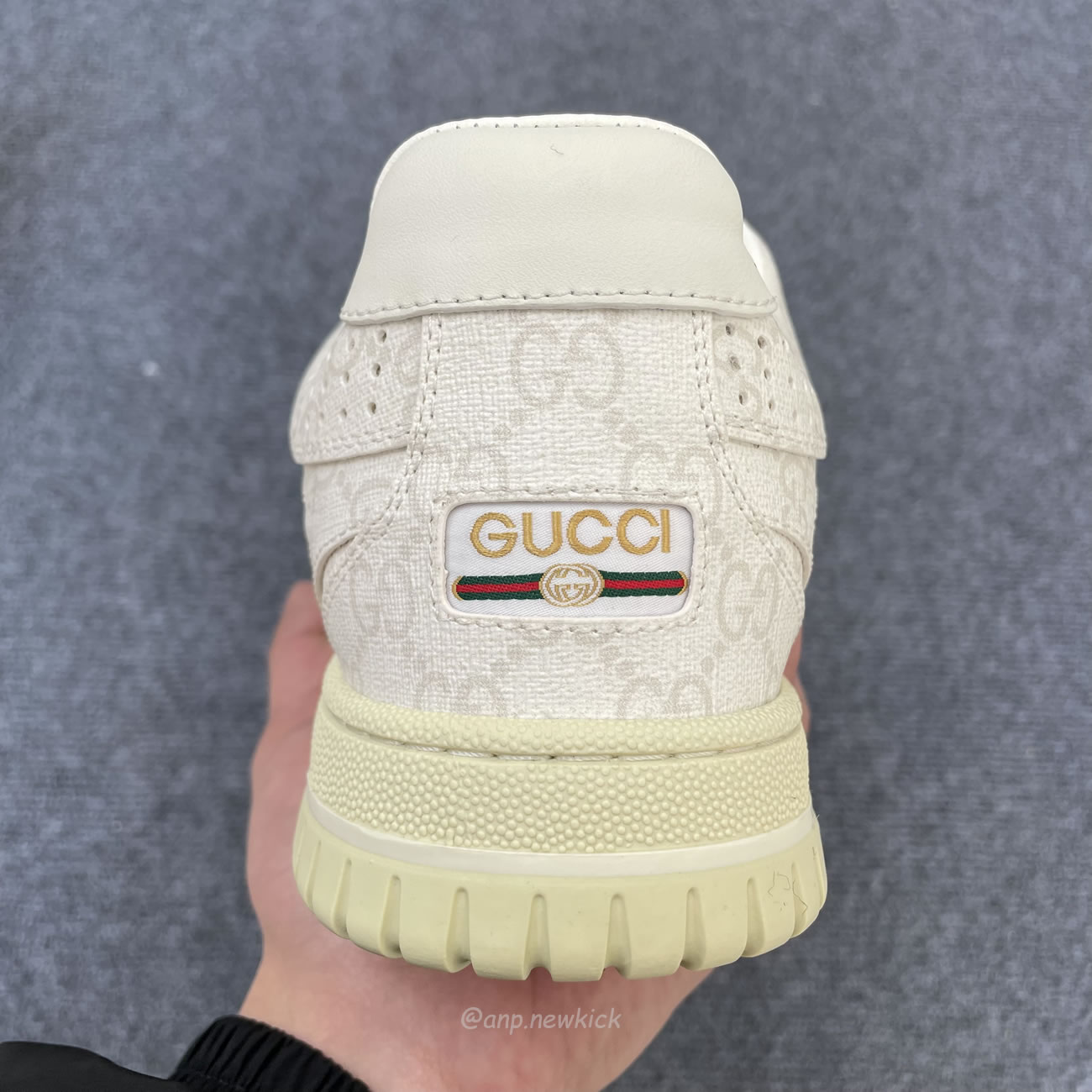 Gucci Re Web Gg Supreme Canvas Beige White 816818 Fad7v 9055 (7) - www.newkick.vip